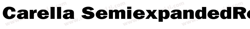 Carella SemiexpandedRegularttf字体转换